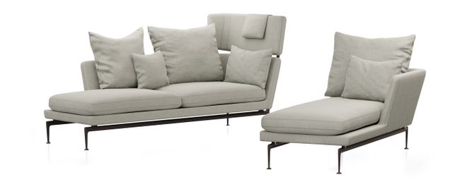 Suita Chaise Longue, pointed cushions