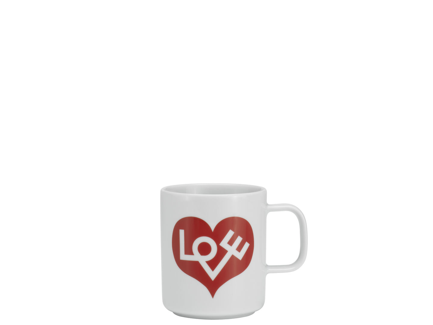 Coffee Mugs - Love Heart, crimson